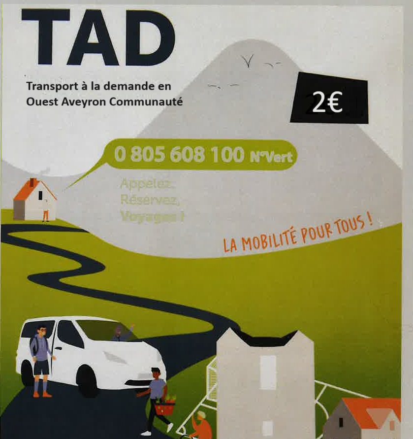 Lire la suite à propos de l’article Transport à la demande sur Ouest Aveyron Communauté