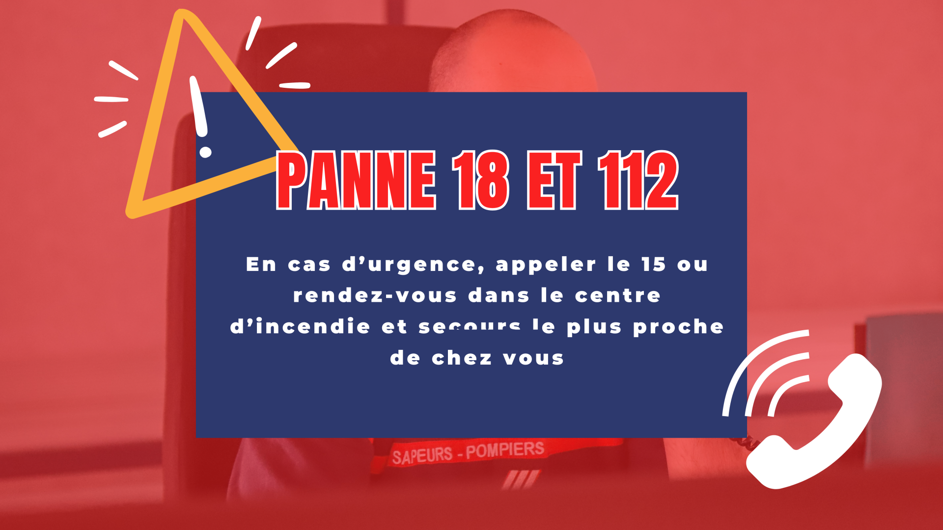 Lire la suite à propos de l’article Panne temporaire des numéros d’urgence 18 et 112    