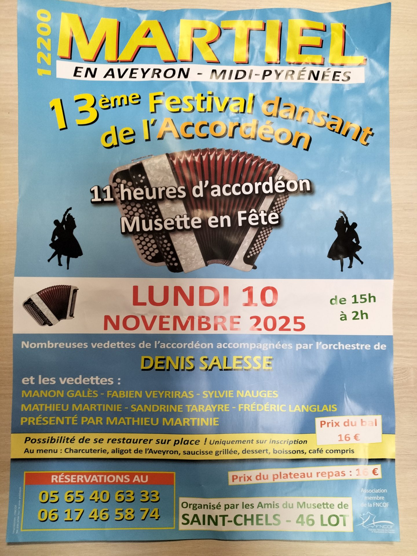 Lire la suite à propos de l’article 13ème Festival dansant de l’accordéon